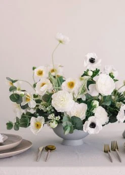 Afloral Cream White Ranunculus Silk Flower - 18.75
