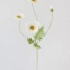 Afloral Faux Poppy Flowers In White - 23" Artificial Flowers