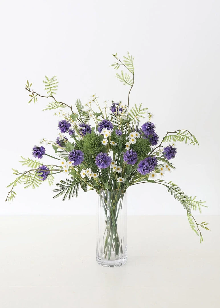 Afloral Clear Glass Vase With Gold Rim - 8" Vases