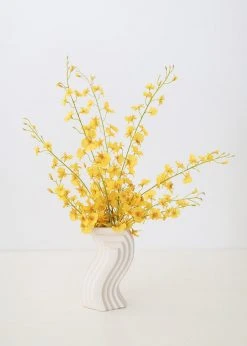 Vases Afloral Nordic Cream White Wave Vase - 8