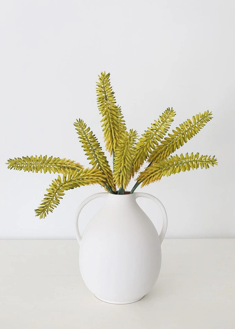 Afloral Green Yellow Fake Flower Agave Bloom - 34.25" Artificial Flowers