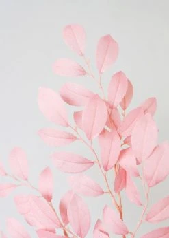 Afloral Artificial Plants Pink Artificial Ruscus Leaves - 26
