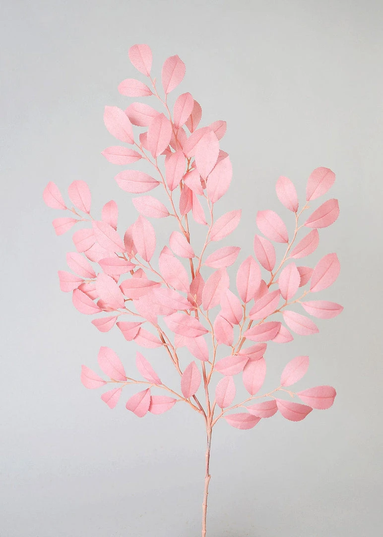 Afloral Artificial Plants Pink Artificial Ruscus Leaves - 26"