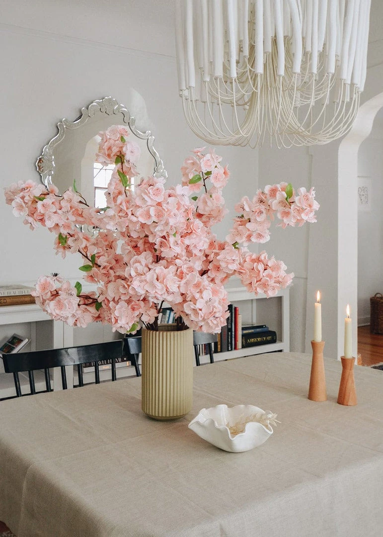 Afloral Artificial Cherry Blossom In Pink - 44"