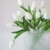 Afloral.com Artificial Flowers Real Touch Tulip Flower Bundle Of 12 - 14.5"